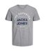 Pack Of 5  Mens Corp Cotton T-shirt  White Grey Burgundy Khaki Navy Jack And Jones-4