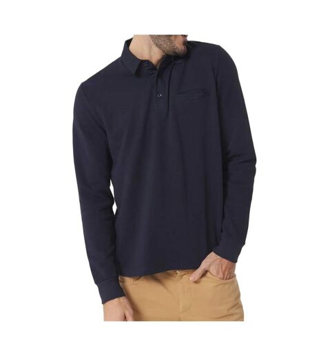 Polo manches longues marine homme tbs cavezpol - 3xl