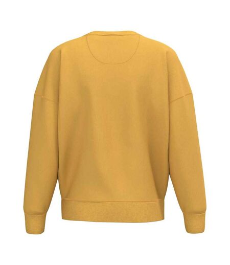 Womens/ladies Crew Neck Sweatshirt Sun Yellow Native Spirit