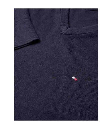 Sweat Homme Bleu Marine Chiné Tommy Hilfiger