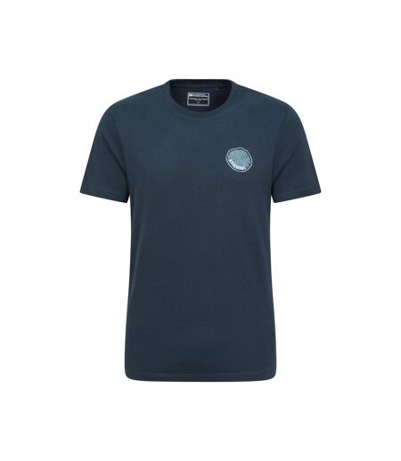 Mens aviemore tree ring natural t-shirt dark blue Mountain Warehouse