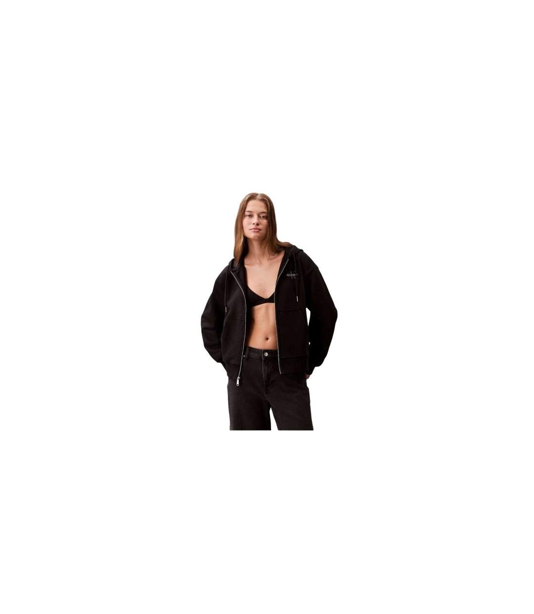 Veste À Capuche Femme Noir Calvin Klein-1