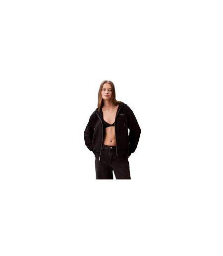 Veste À Capuche Femme Noir Calvin Klein