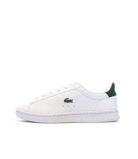 Baskets blanches/vertes femme lacoste carnaby set