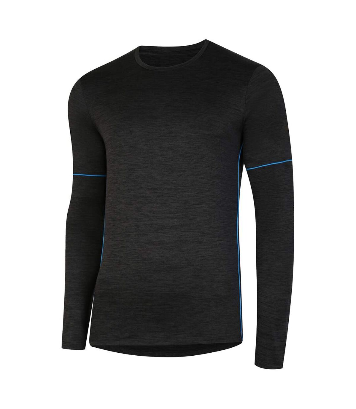 Umbro Mens Pro Training Long-Sleeved T-Shirt (Black Marl)
