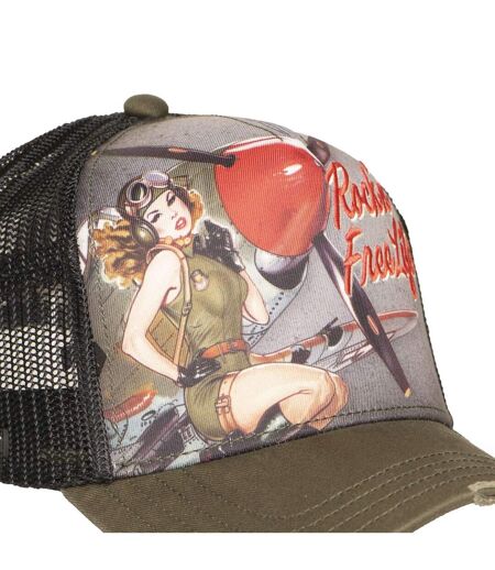 Casquette trucker avec filet bi-matière Hold Rock'n Free Life