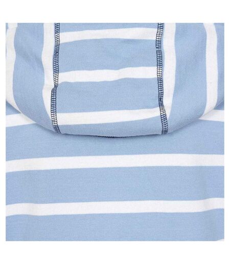 Womens/ladies Striped Full Zip Hoodie Sky Lazy Jacks