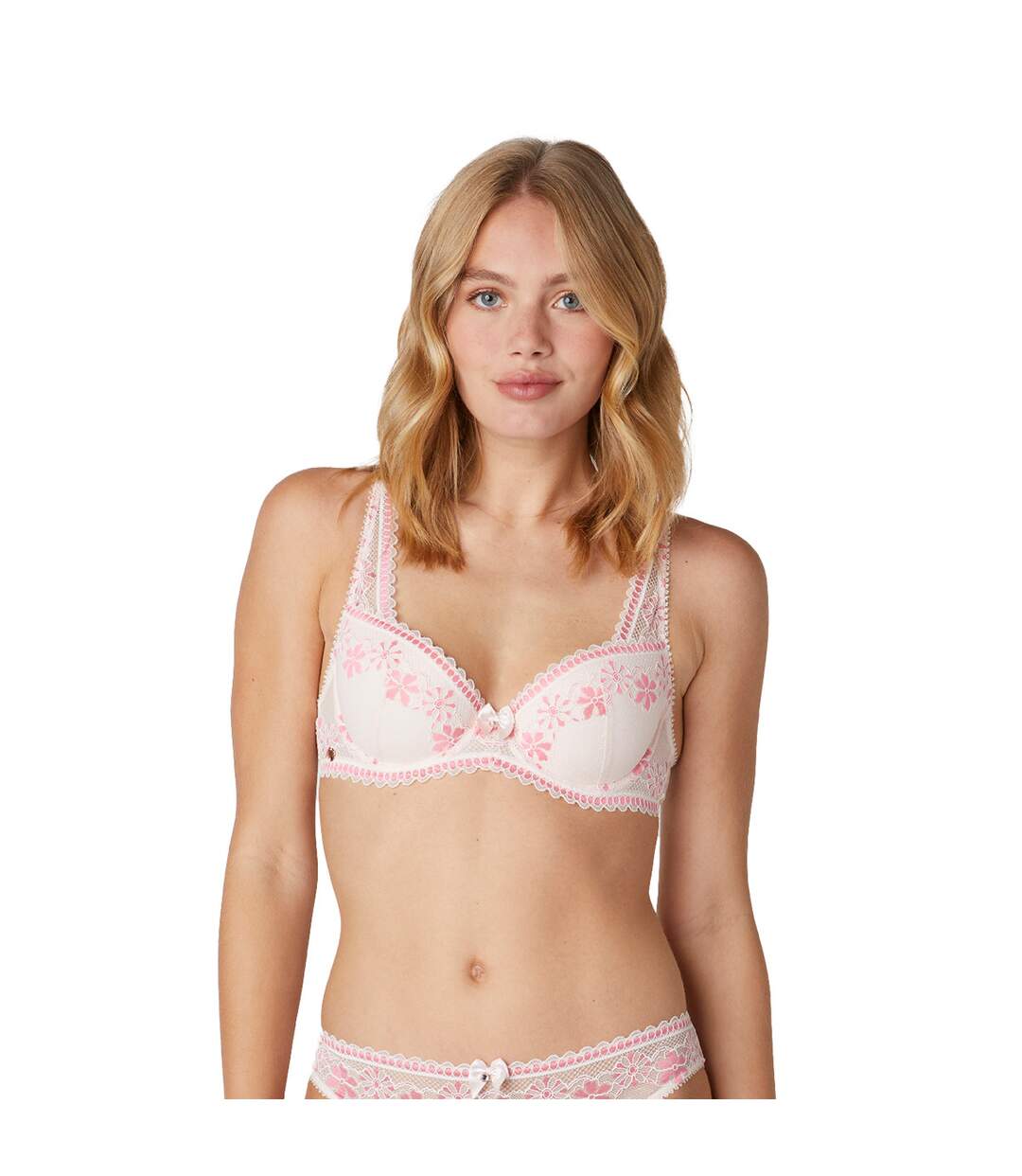 Soutien-gorge coques moulées rose Allegro-2