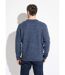 Pull col rond maille chinée laine manches longues-2