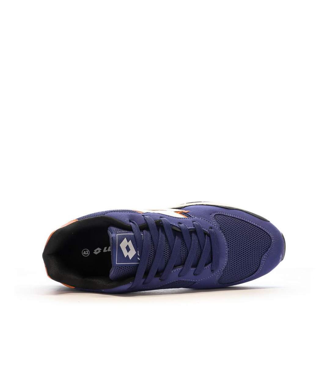 Baskets marine/blanches/orange homme lotto twenty6-4