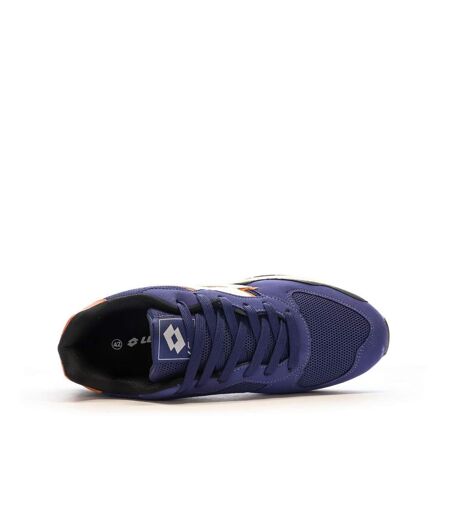 Baskets marine/blanches/orange homme lotto twenty6