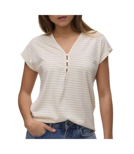 T-Shirt beige femme vero moda balola