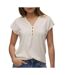T-Shirt beige femme vero moda balola-1