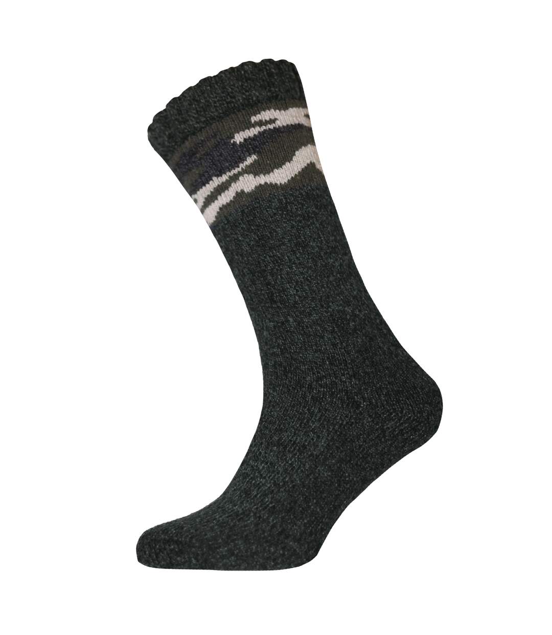 Mens camo heavy gauge boot socks khaki Generic-1