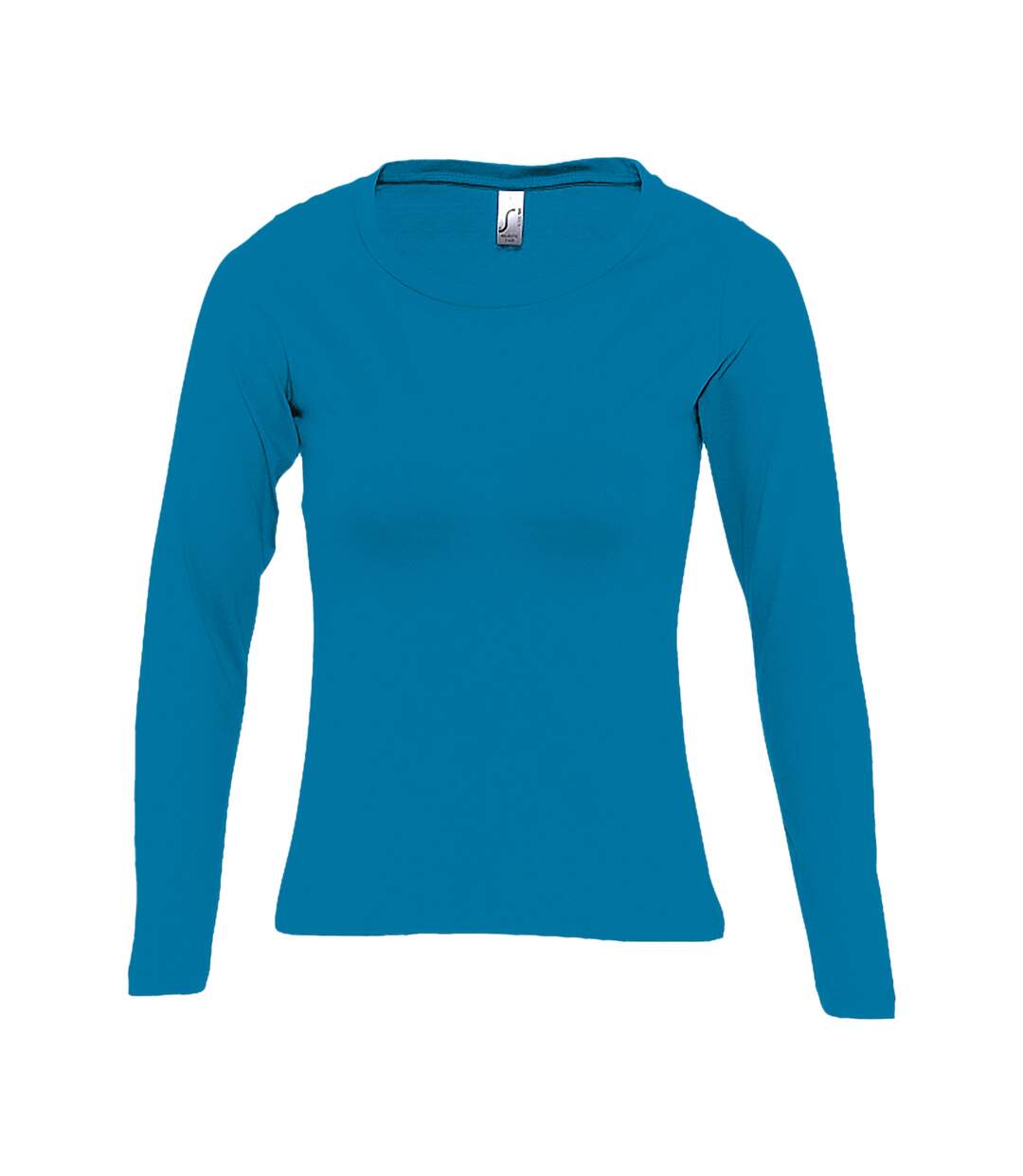 SOLS Womens/Ladies Majestic Long Sleeve T-Shirt (Aqua)