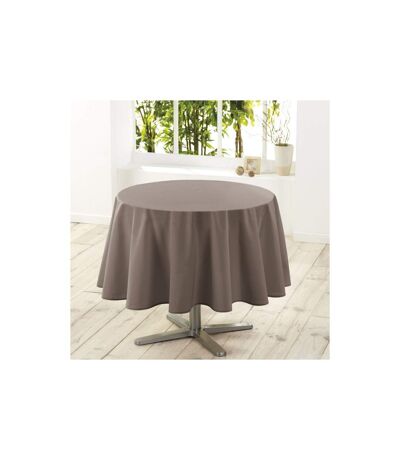 Nappe Ronde Antitache Essentiel 180cm Taupe