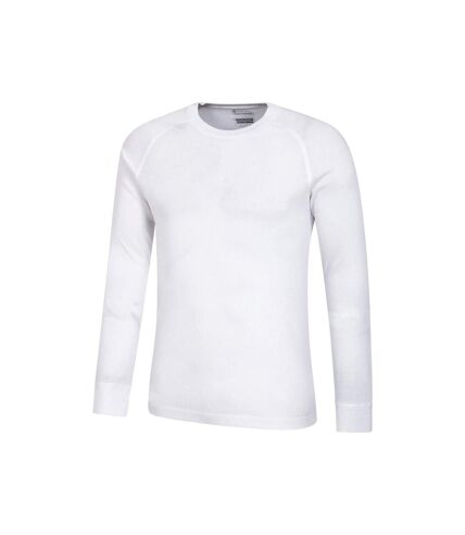 Mountain Warehouse Mens Talus Round Neck Long-Sleeved Thermal Top (White)