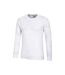 Mountain Warehouse Mens Talus Round Neck Long-Sleeved Thermal Top (White) - UTMW1301