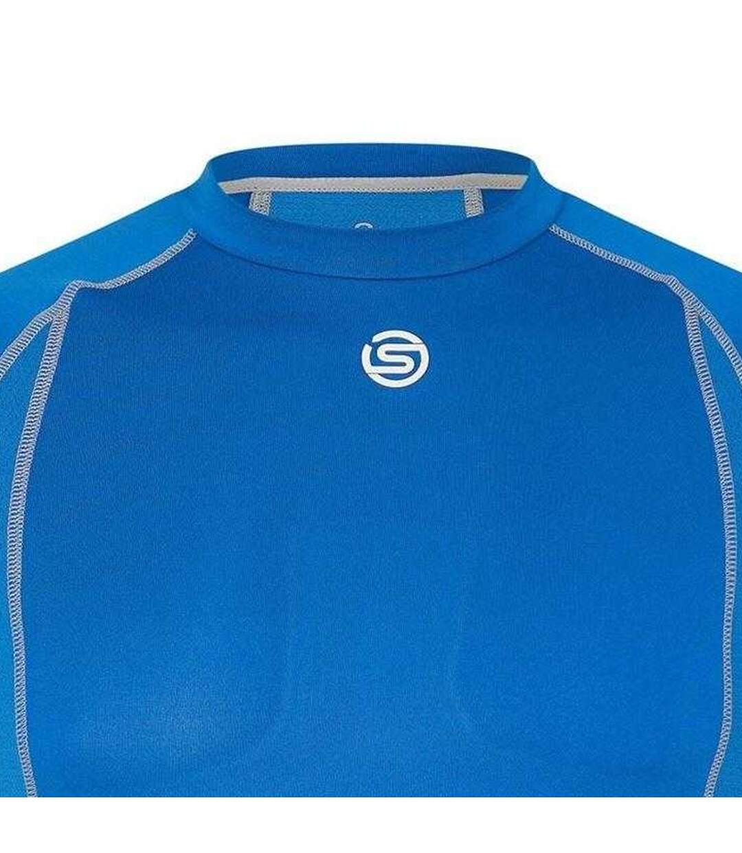 Mens Carbonyte Contrast Detail Base Layer Top Blue Skins-3