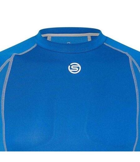Mens Carbonyte Contrast Detail Base Layer Top Blue Skins