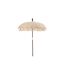 Parasol Déco Pompons & Coquillages 250cm Beige