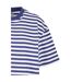 Womens/ladies Striped Oversized T-shirt Dress White Dark Blue Urban Classics-3