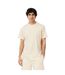 Mens Paris Logo Cotton T-shirt Cream Lacoste-4