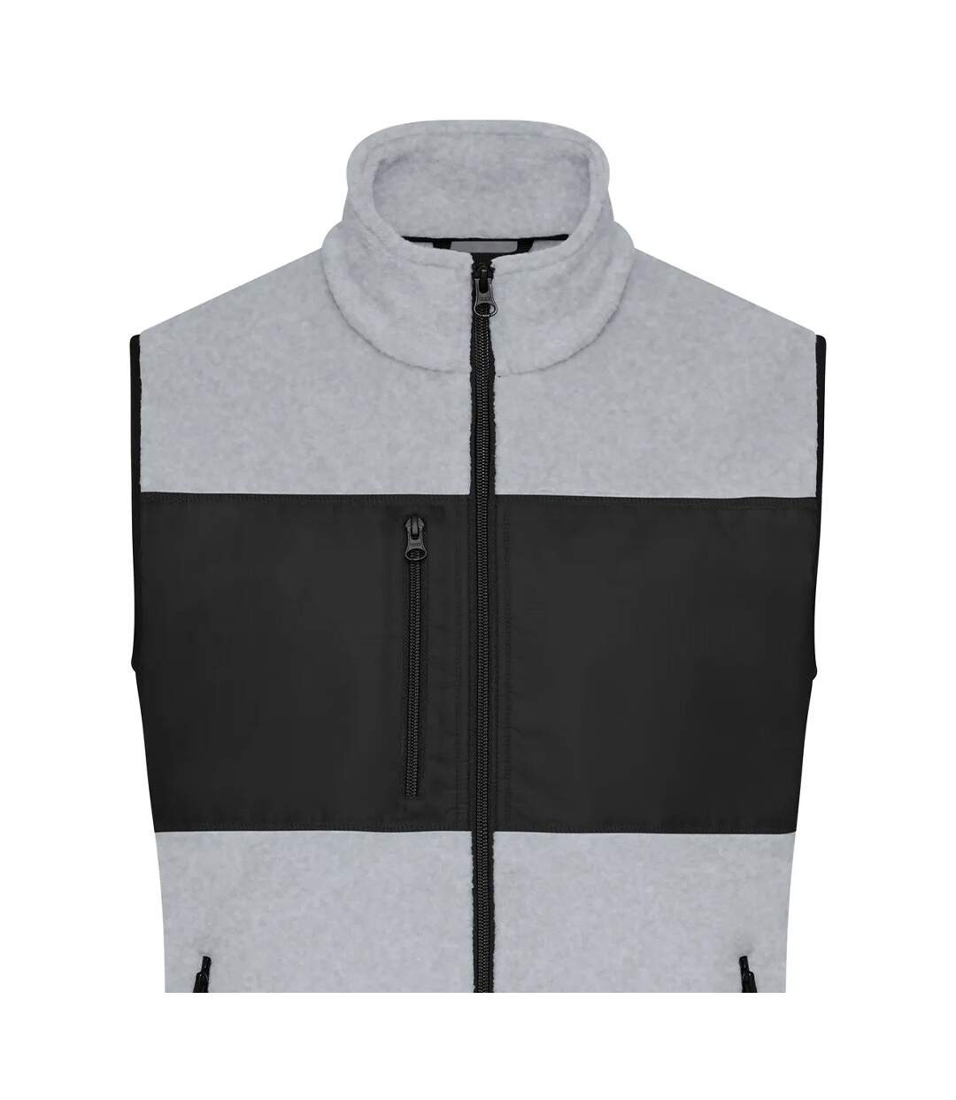 Veste Sans Manches Homme Gris Clair Chiné Noir James And Nicholson-2