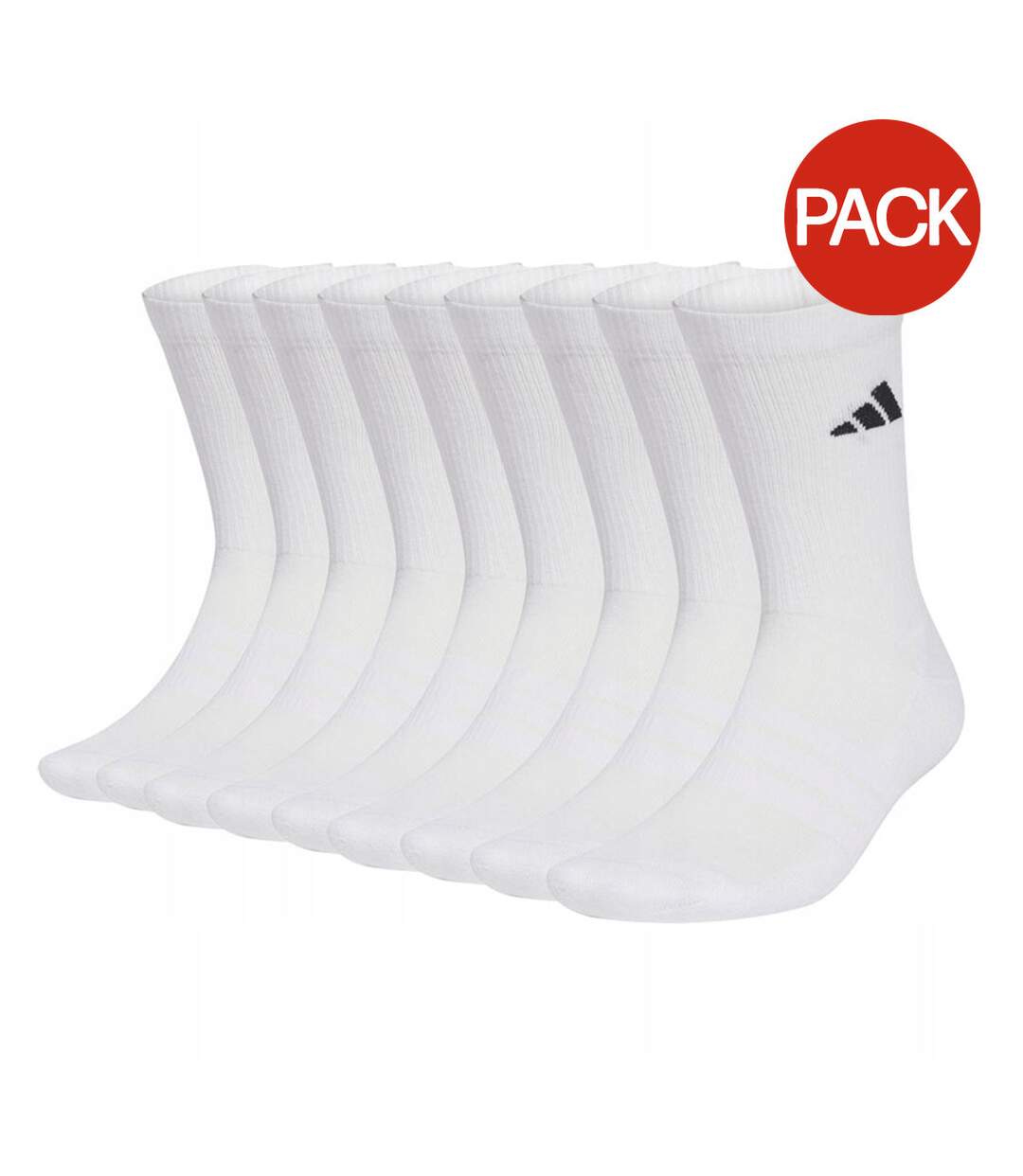 Lot De 10  Chaussettes Essentials Adulte Blanc Adidas-1