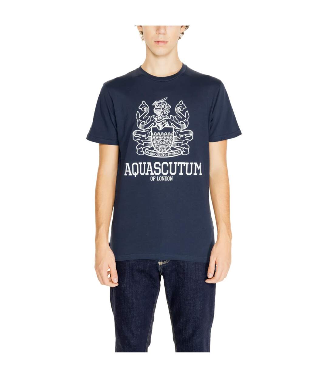 T-shirt London Aldis Homme Bleu Marine Aquascutum-1