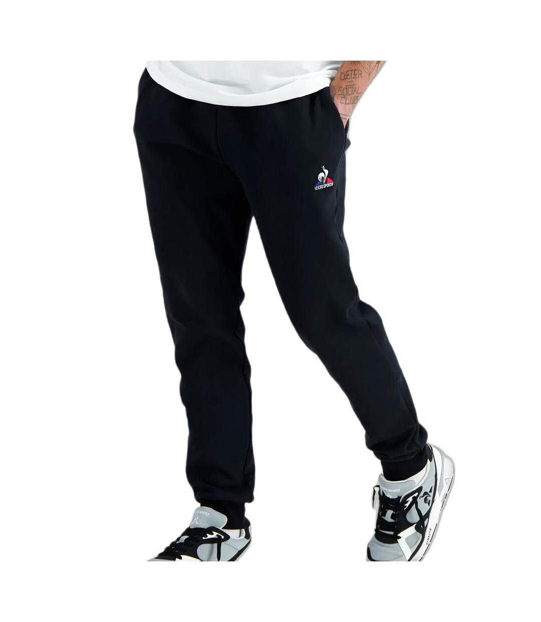 Jogging noir homme le coq sportif regular-1
