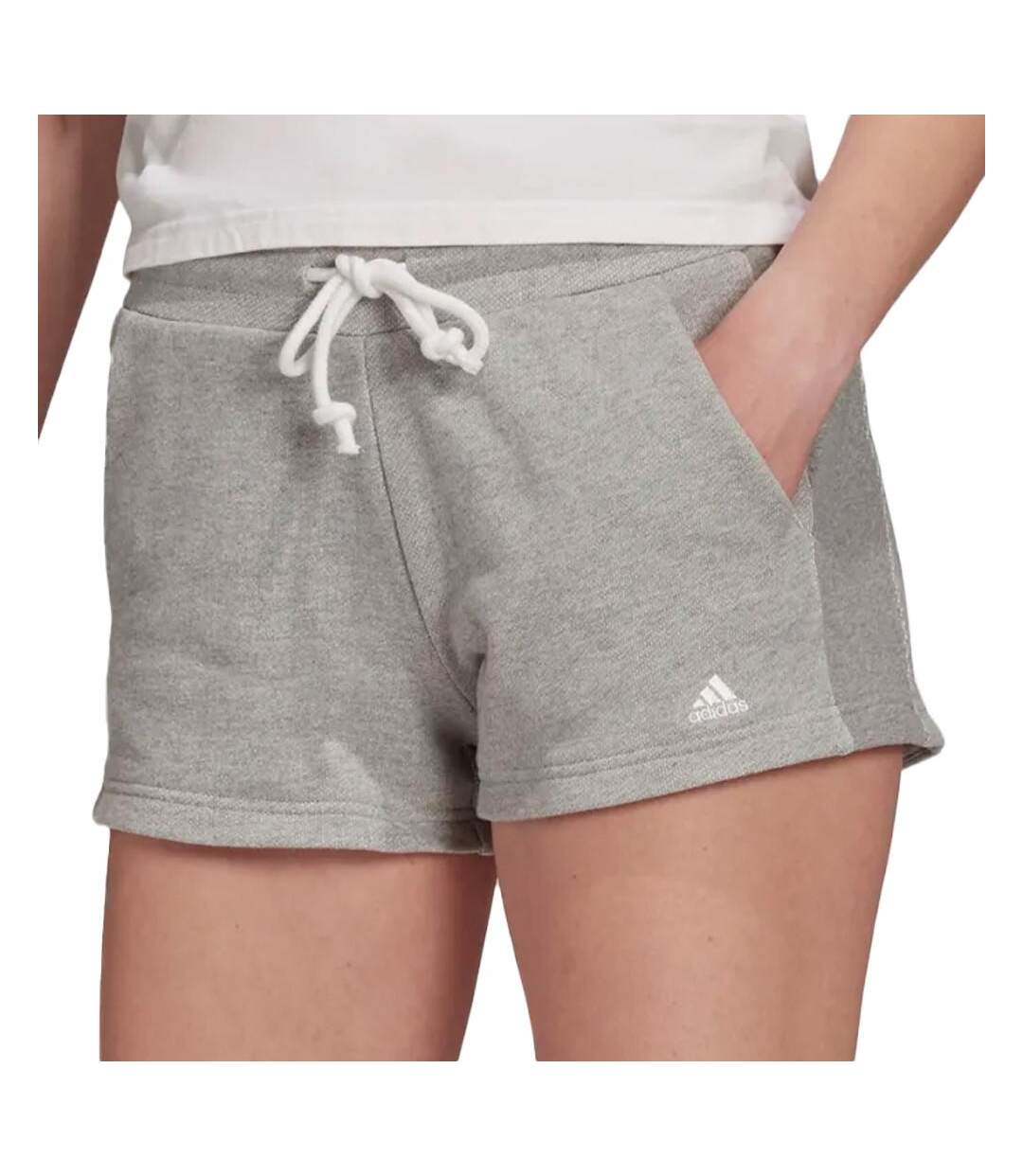 Short Gris Femme Adidas Stadium - L