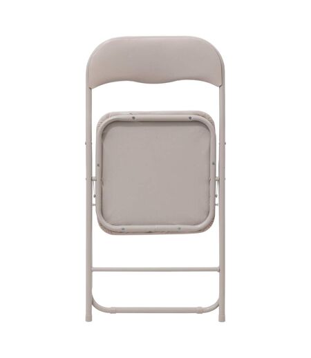 Chaise pliante en PVC - Beige