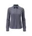 Womens/ladies Frontline Shirt Blue Flecked Mascot-1