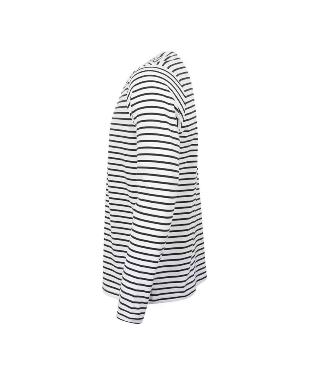 T-shirt Adulte Blanc Bleu Marine Oxford SF Men-3