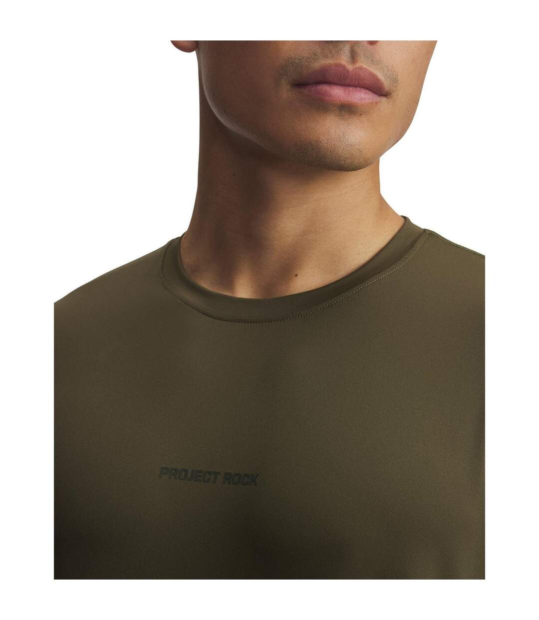Mens Project Rock Iso-chill Technical Top Green Under Armour-3