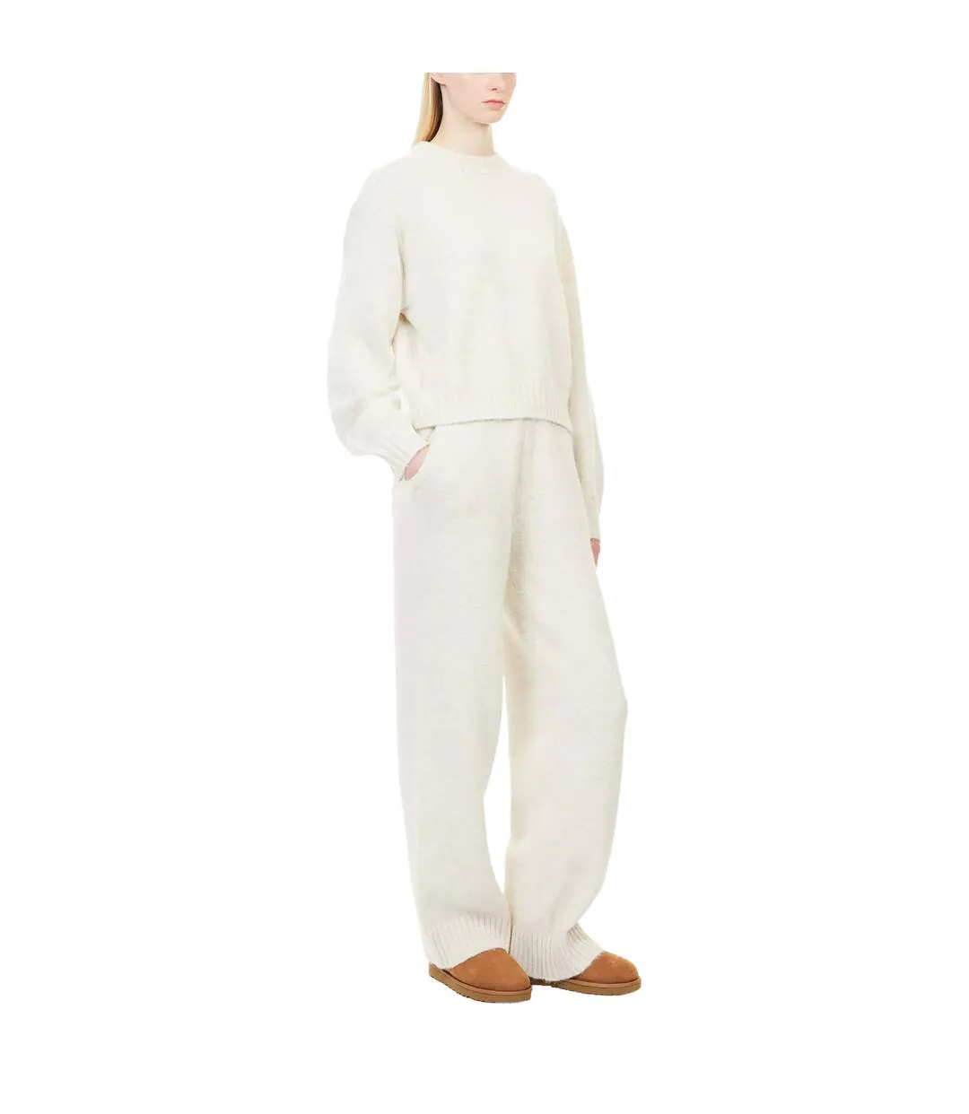Womens/ladies Relaxed Fit Jumper Beige Couture Club-1