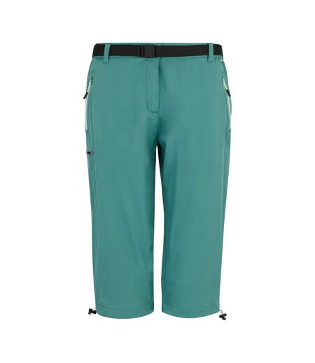Womens/ladies Xert Stretch Capri Trousers Ivy Moss Regatta