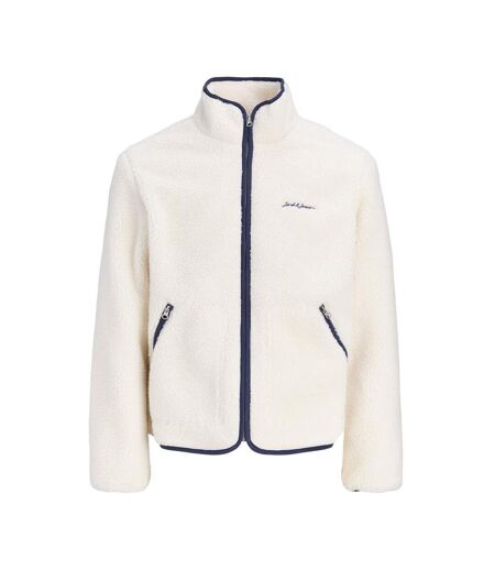 Veste polaire sherpa écru homme jack & jones teddy