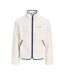 Veste polaire sherpa écru homme jack & jones teddy-2