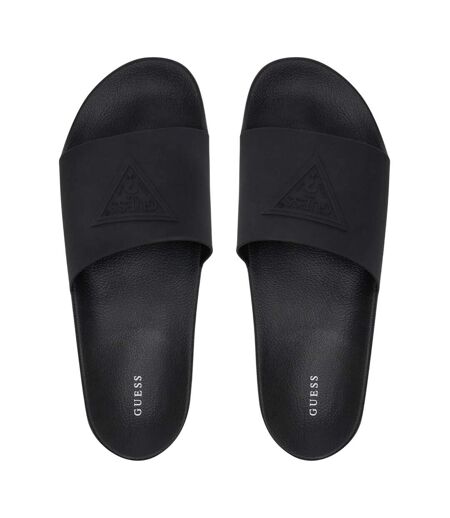 Claquettes Motif/style Logo Homme Noir Guess