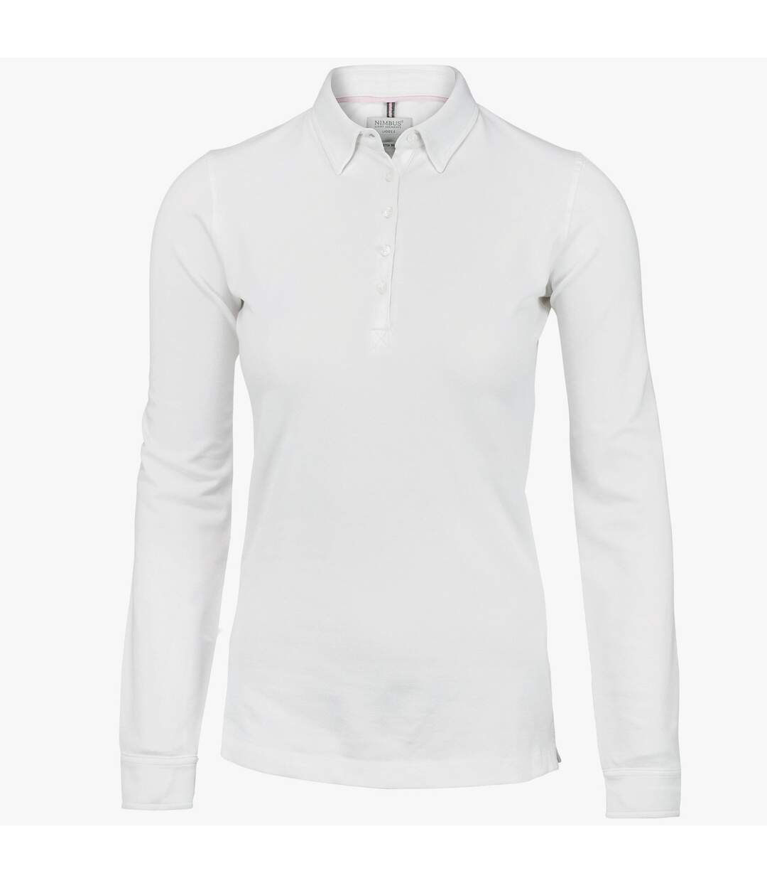 Carlington polo à manches longues femme blanc Nimbus