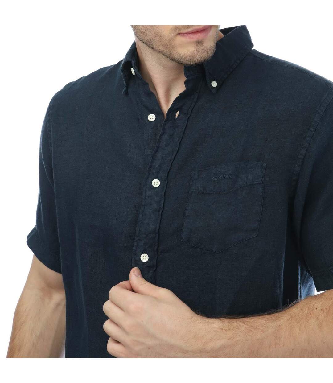 Chemise homme bleu marine Gant-3