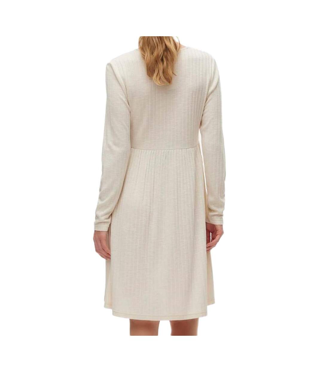 Robe Beige Femme Vero Moda Maternity Rib - L