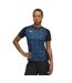 Womens/ladies Training T-shirt Black Blue Puma-4