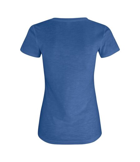 Clique Womens/Ladies Slub T-Shirt (Blue Melange) - UTUB379