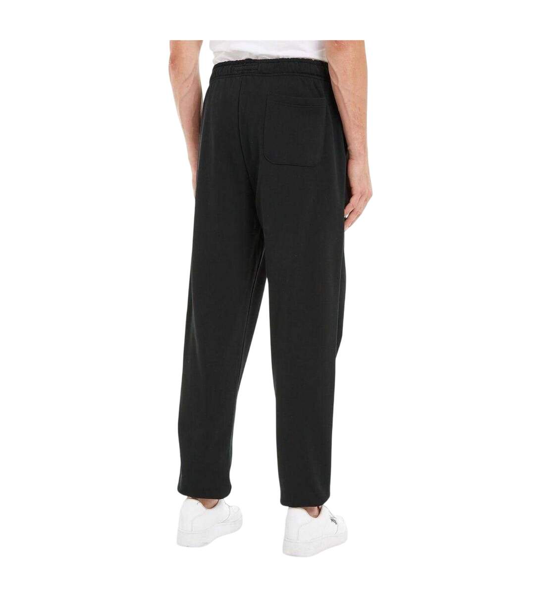 Mens Cotton Badge Jogging Bottoms Black Tommy Jeans-2
