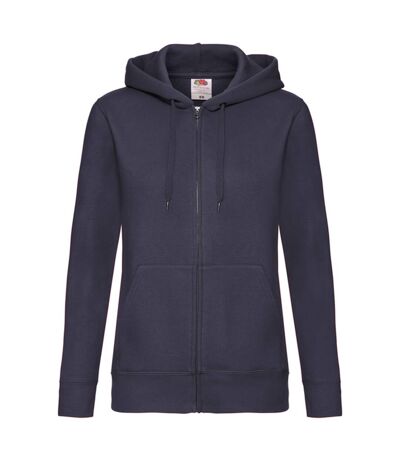 Sweat À Capuche Premium Sweat Femme Bleu Marine Sombre Fruit Of The Loom