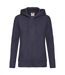 Sweat À Capuche Premium Sweat Femme Bleu Marine Sombre Fruit Of The Loom-1