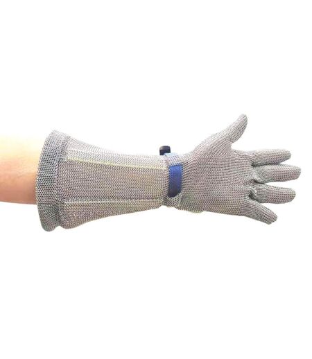 Unisex adult chain gauntlet s silver Portwest